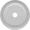 Ekena Millwork Traditional PVC Ceiling Medallion (Canopies up to 13 1/2"), 22"OD x 3 1/2"ID x 1 1/2"P, Unfinished CMP22TR - alternate 2